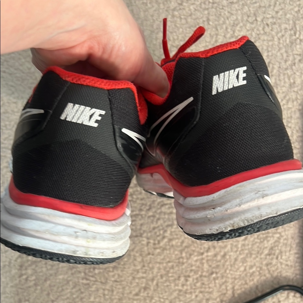 Nike Men's Black and Red Running Shoes - Picture 3 of 3